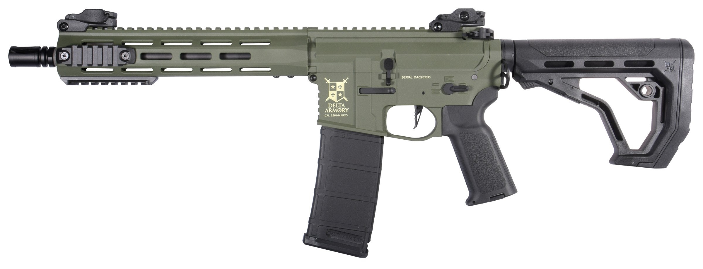 Delta Armory M4 / AR15 M-LOK 10" CHARLIE EAGLE – Zelená
