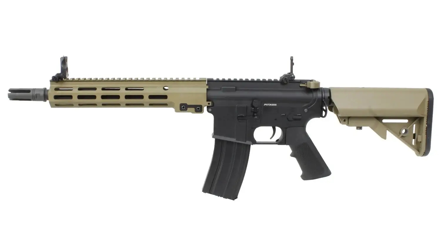 S a T airsoftová puška Colt M4 MK16 URG-I 11.5 G3 ETU – Černá / FDE