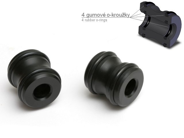AirsoftPro vymezovací kroužky vnitřní hlavně pušek (2 kusy) –  22 mm