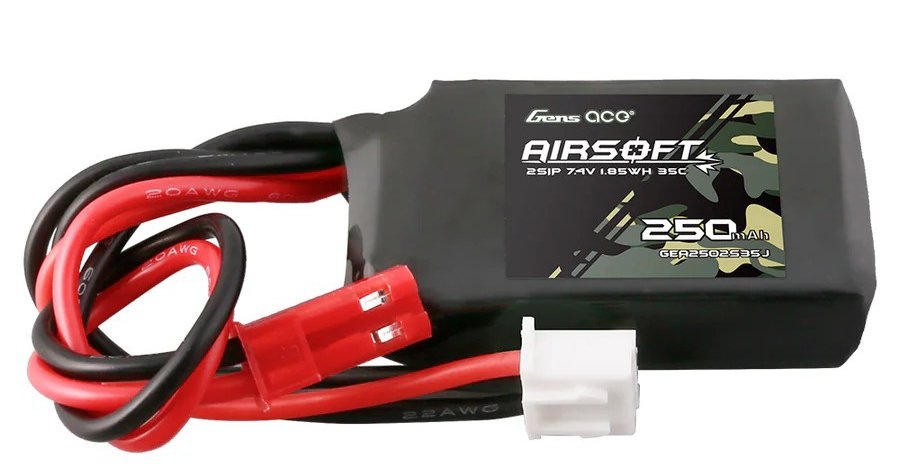 Gens ACE Li-Pol baterie 7,4V 250mAh, 35C, JST – HPA mikro