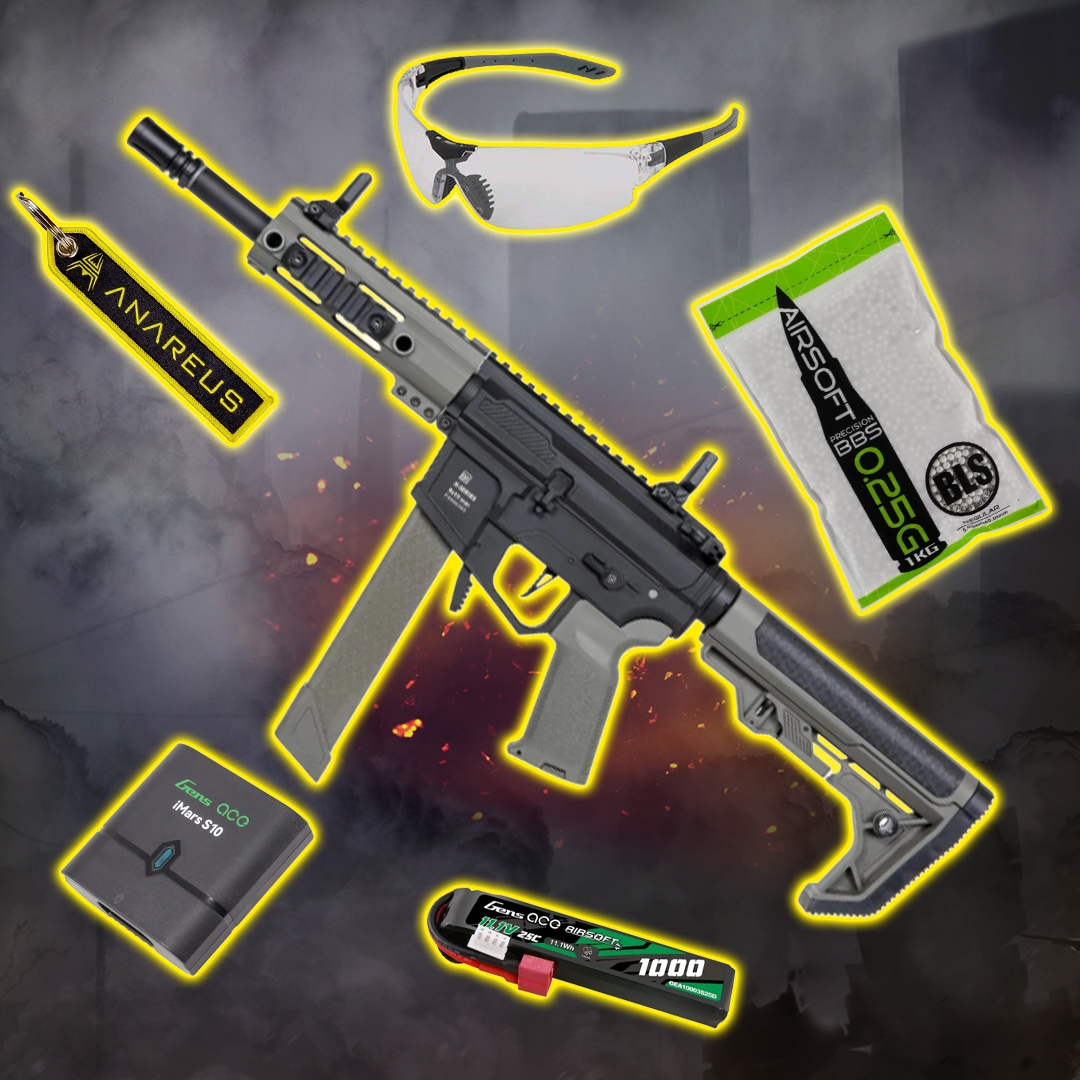 STARTER PACK set SA AR9 Light Ops Gen2 (SA-FX01 FLEX(TM) HAL(TM) ETU(TM)) – Černá / zelená