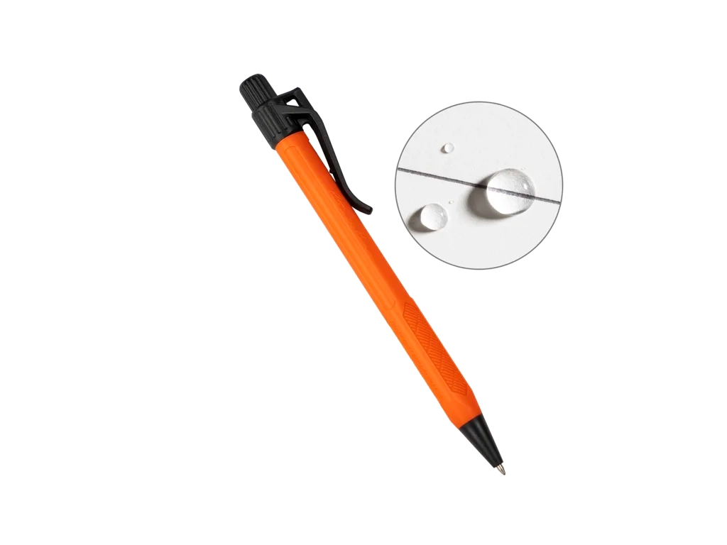 RITE pero All-Weather Metal Click Pen – Oranžová