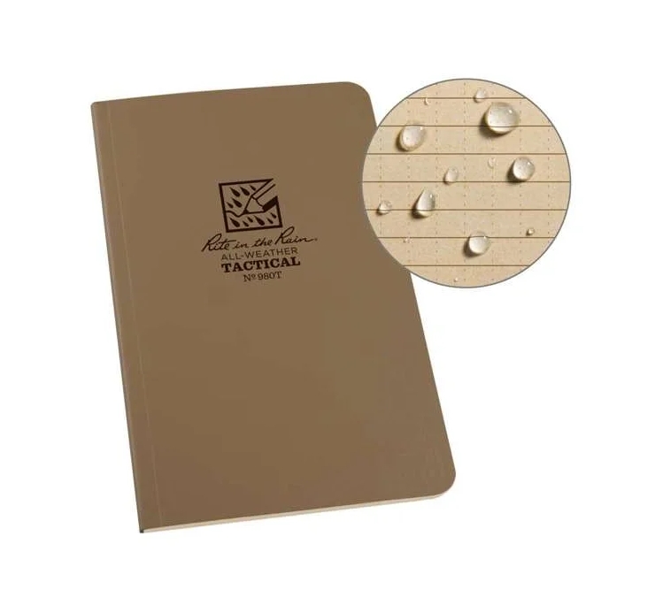 RITE voděodolný zápisník FIELD FLEX (117 x 184 mm) – Písková