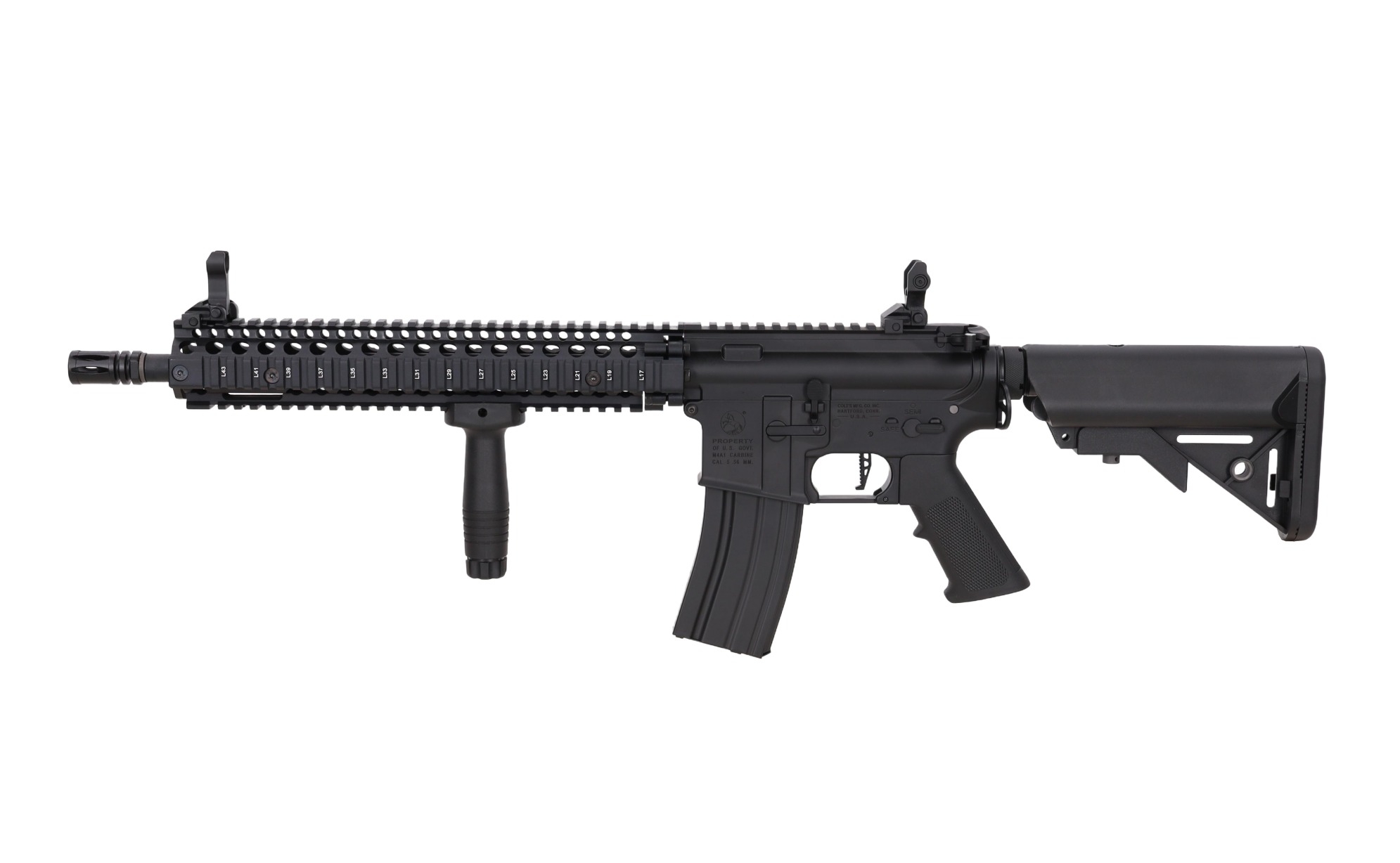 SA Colt x Daniel Defense(R) MK18 14.5" (SA-P26 PRIME(TM) BLDC(TM) ASTER II) – Černá