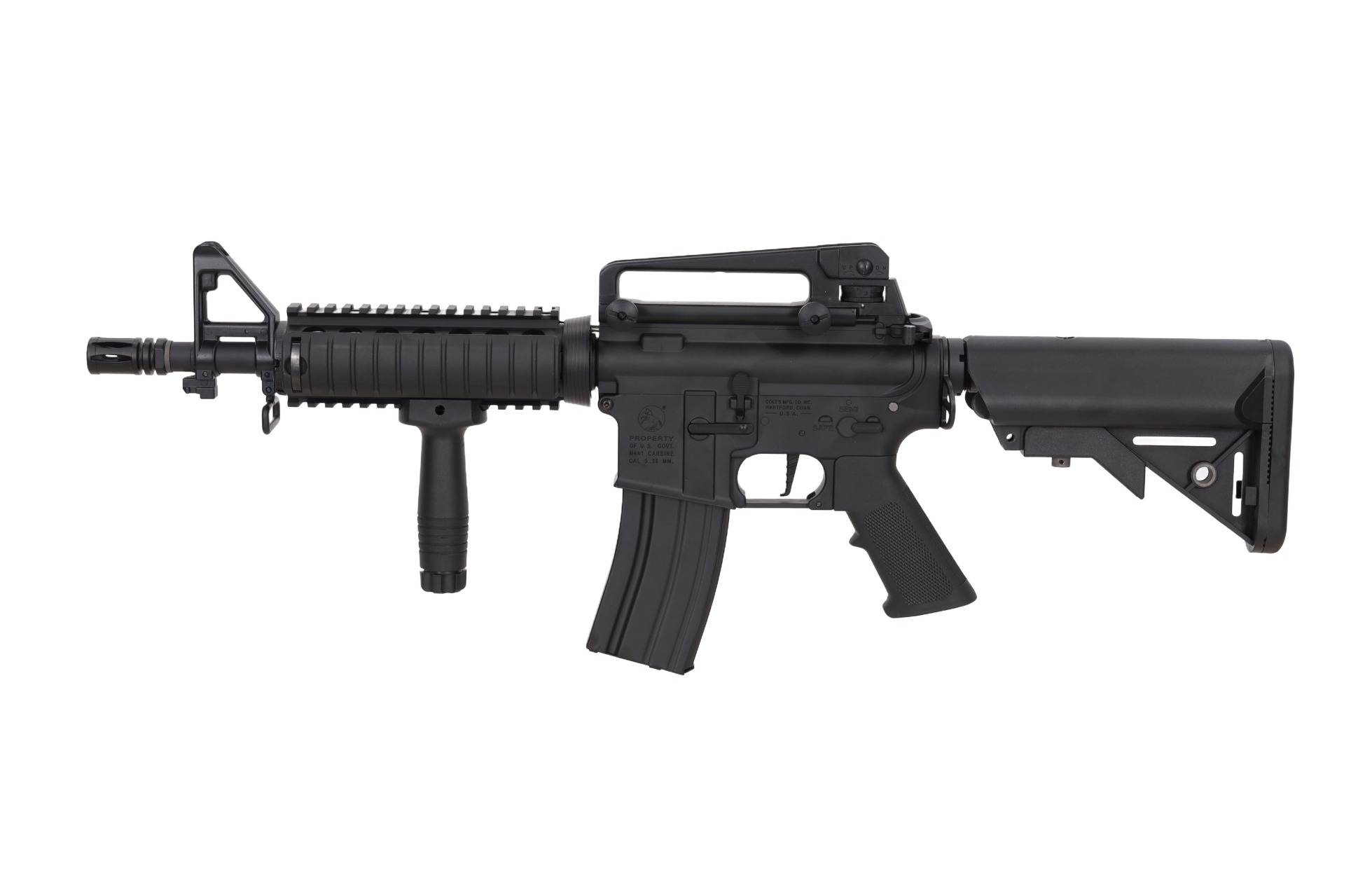 SA Colt x Cybergun M4A1 CQBR 10.5" Gen2 (SA-E04 EDGE(TM) HAL 2 ETU(TM)) – Černá