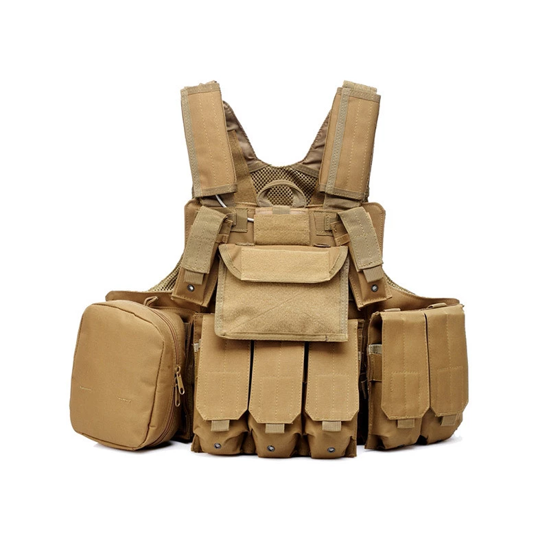 CIRAS MAR Tactical Vest 600D, TAN 